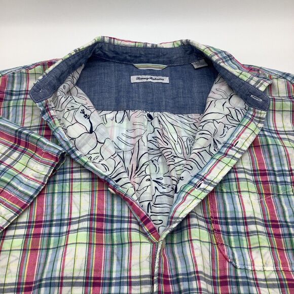 Tommy Bahama Mens Short Sleeve Button‎ Up Shirt Size Large - Picture 1 of 7